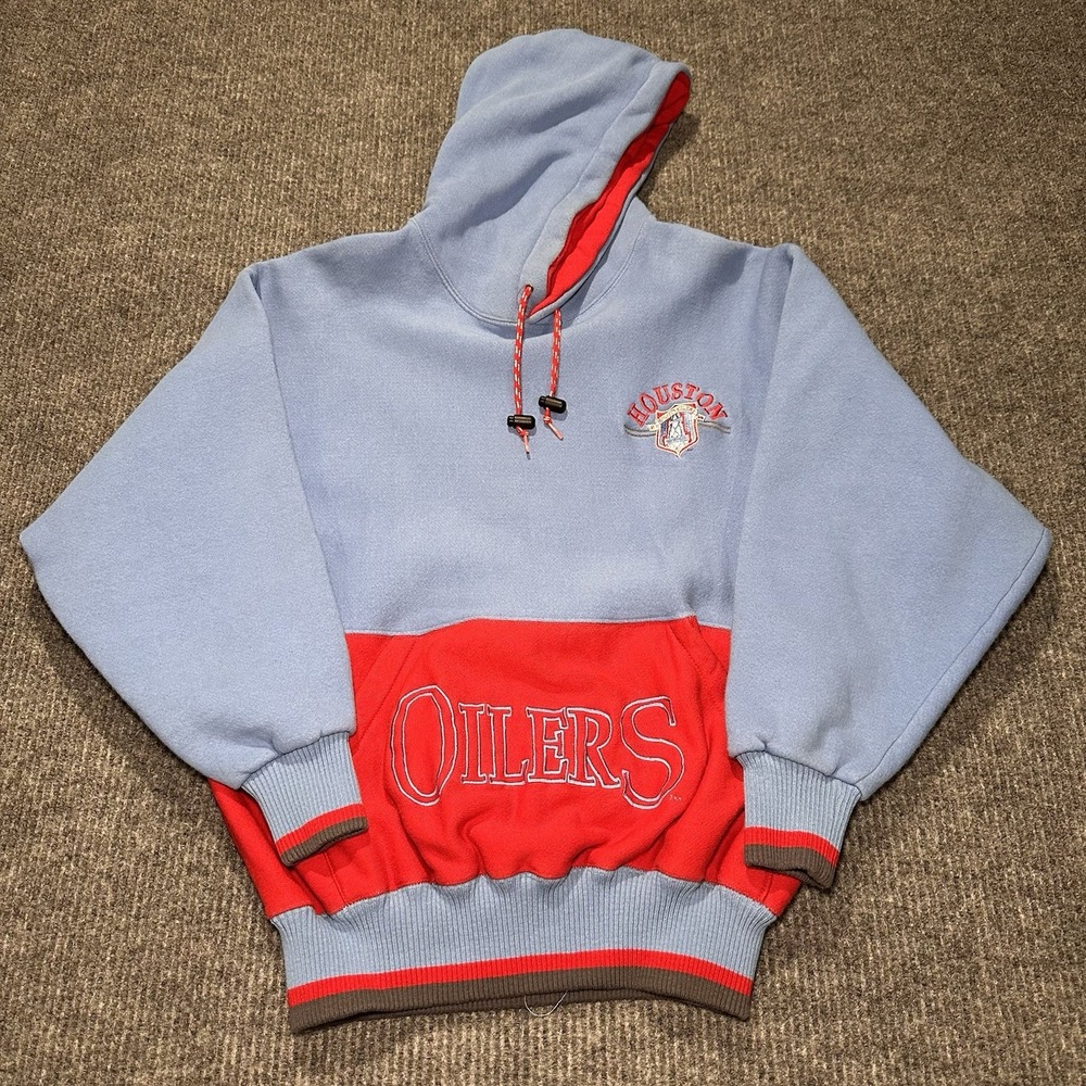 Vintage‎ Houston Oilers NFL The Game Hoodie Adult Size XL Rare